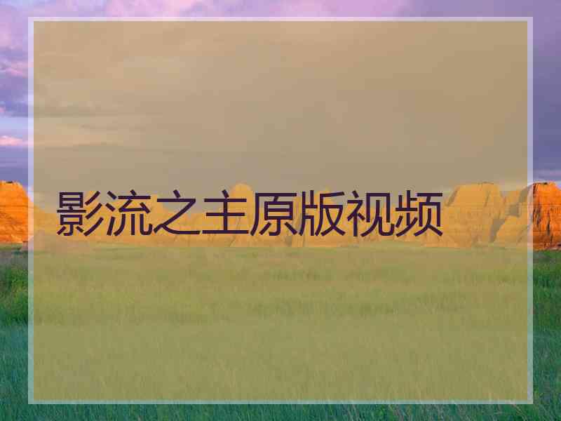 影流之主原版视频